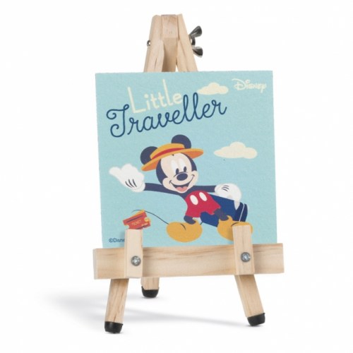 Mπομπονιέρα Βάπτισης Mickey Travel Καδράκι σε καβαλέτο